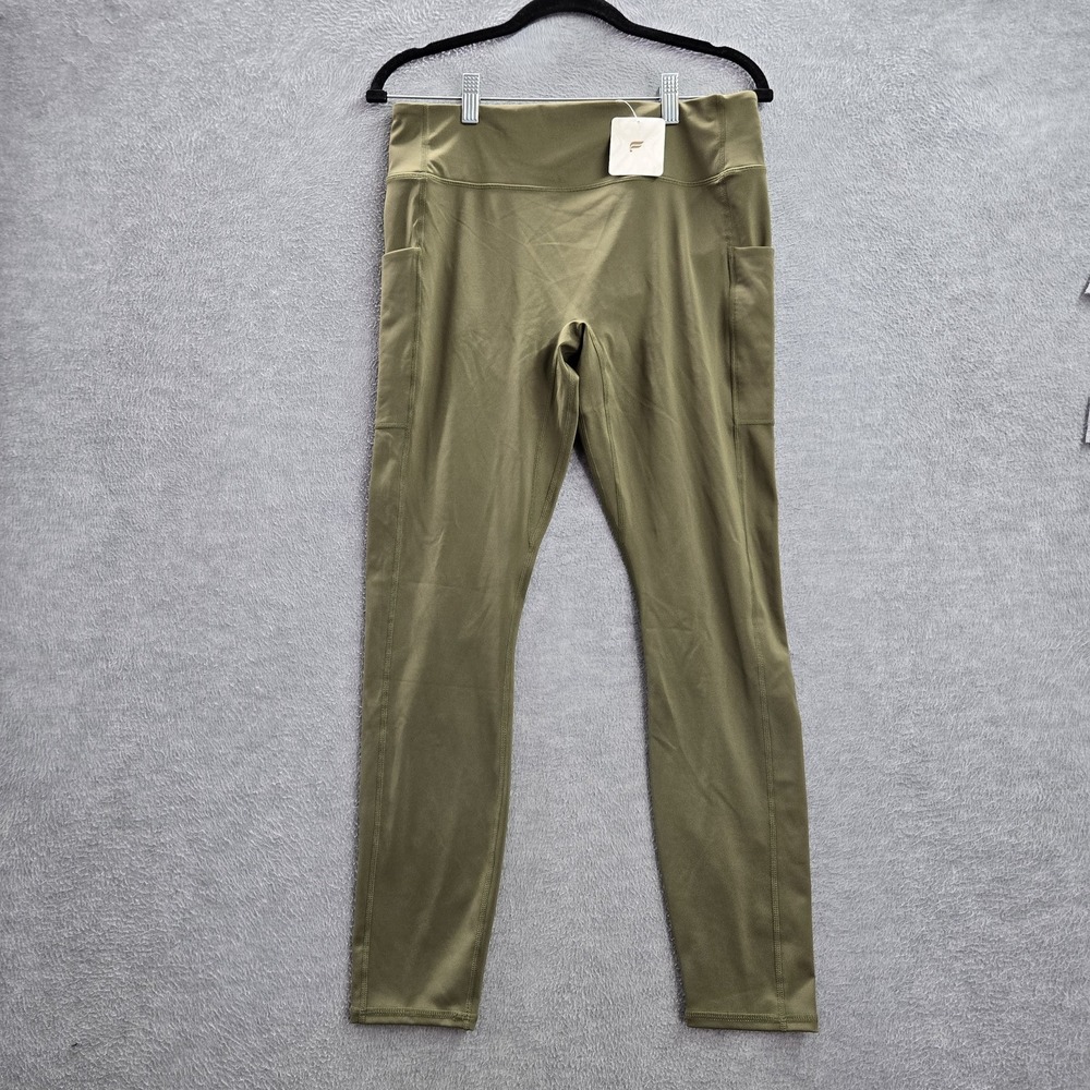 Fabletics Women Activewear Pants XL Green Anywhere High Waisted Utility NWT